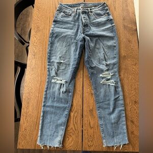 Old Navy High Rise OG Straight Curvy Ankle Jeans Size 12 Tall